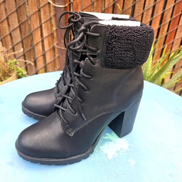 Lace Up Combat Boots Redwood Women's Size 8 - Picture 6 of 16